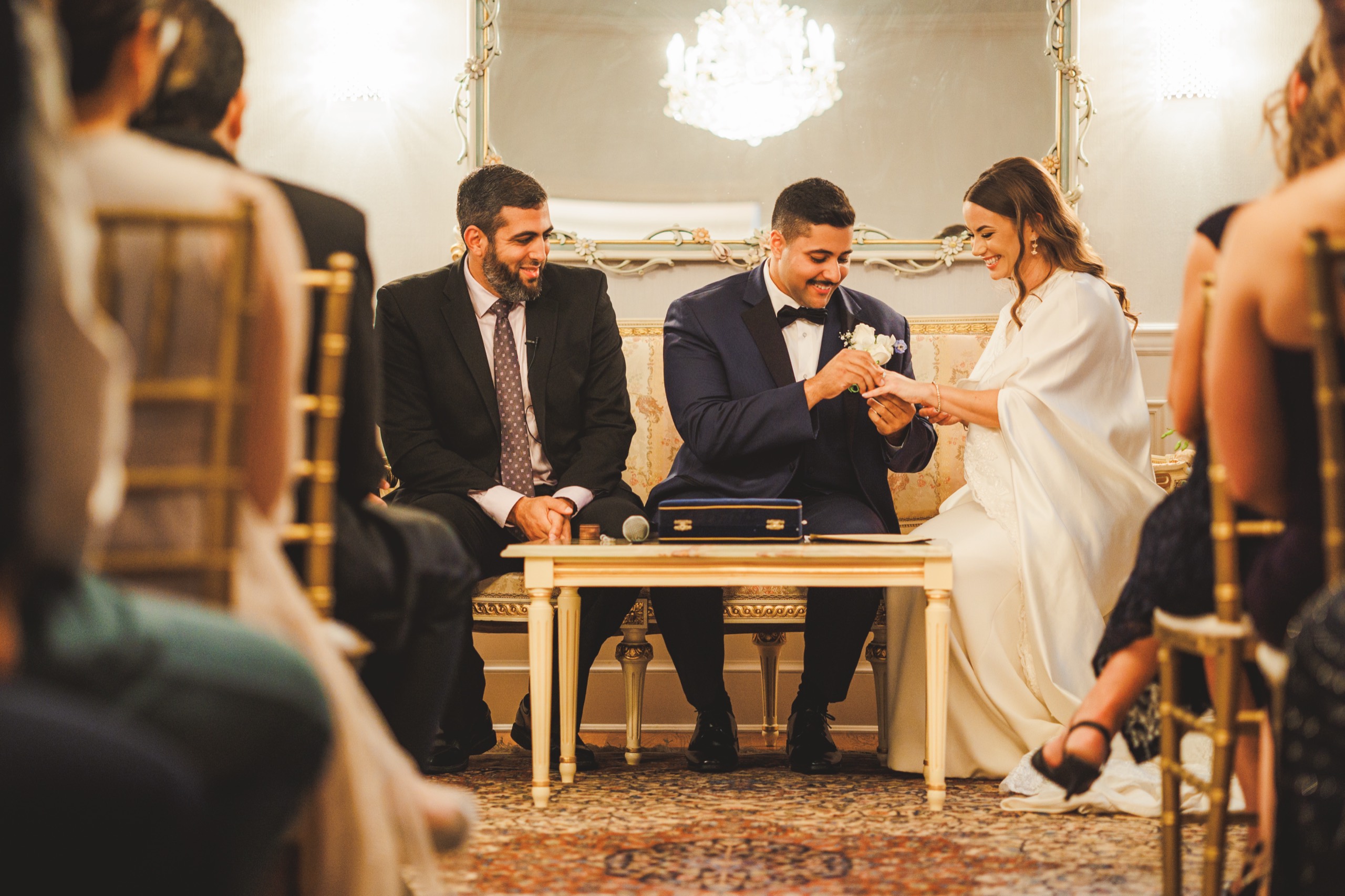 Bailey and Youssef at the altar, 2024